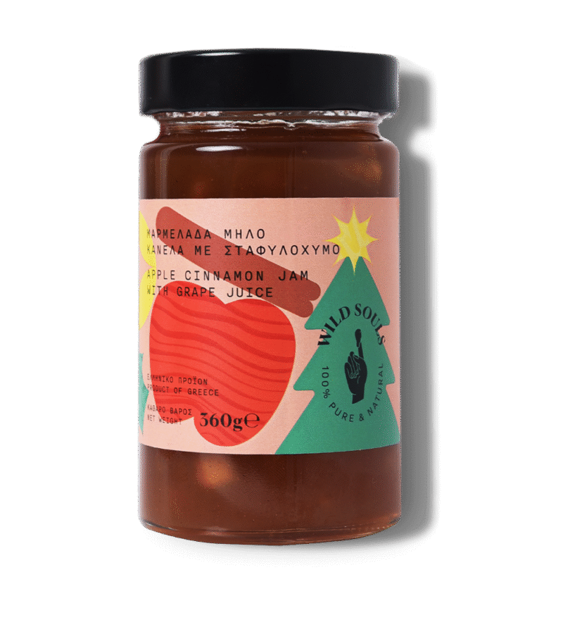 Xmas Μαρμελάδα Μήλο Κανέλα με Σταφυλοχυμό