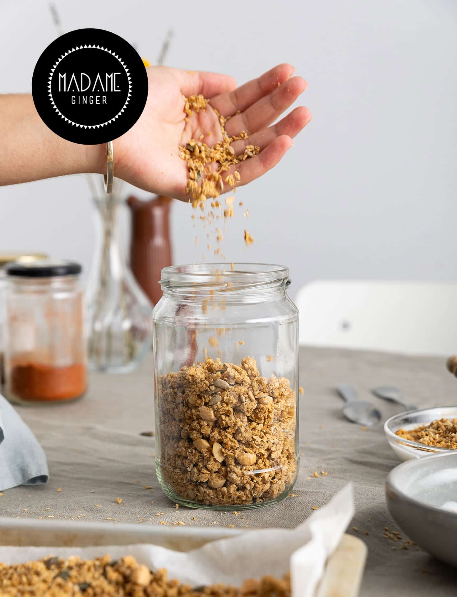 Savory Peanut Butter Granola