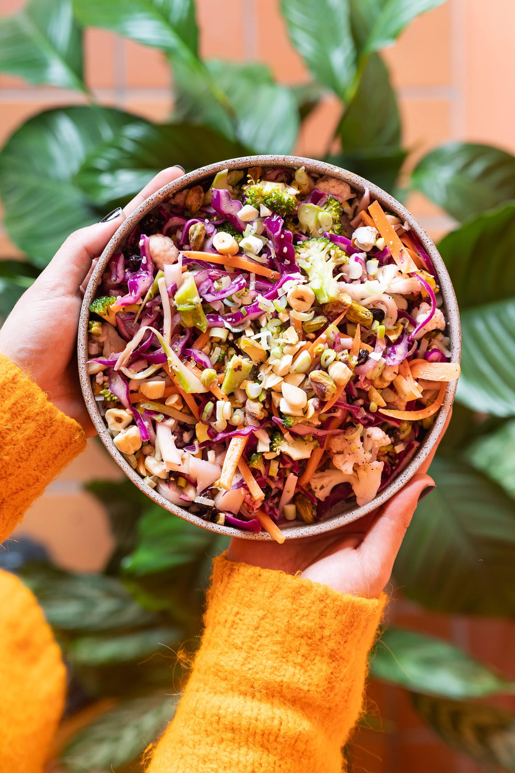 Slaw with Cauliflower & Tahini Dressing