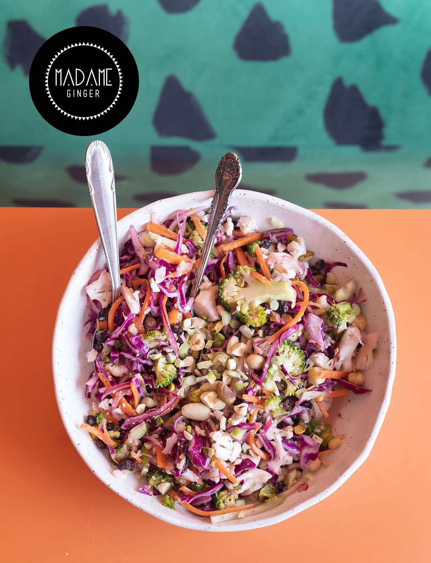 Slaw with Cauliflower & Tahini Dressing