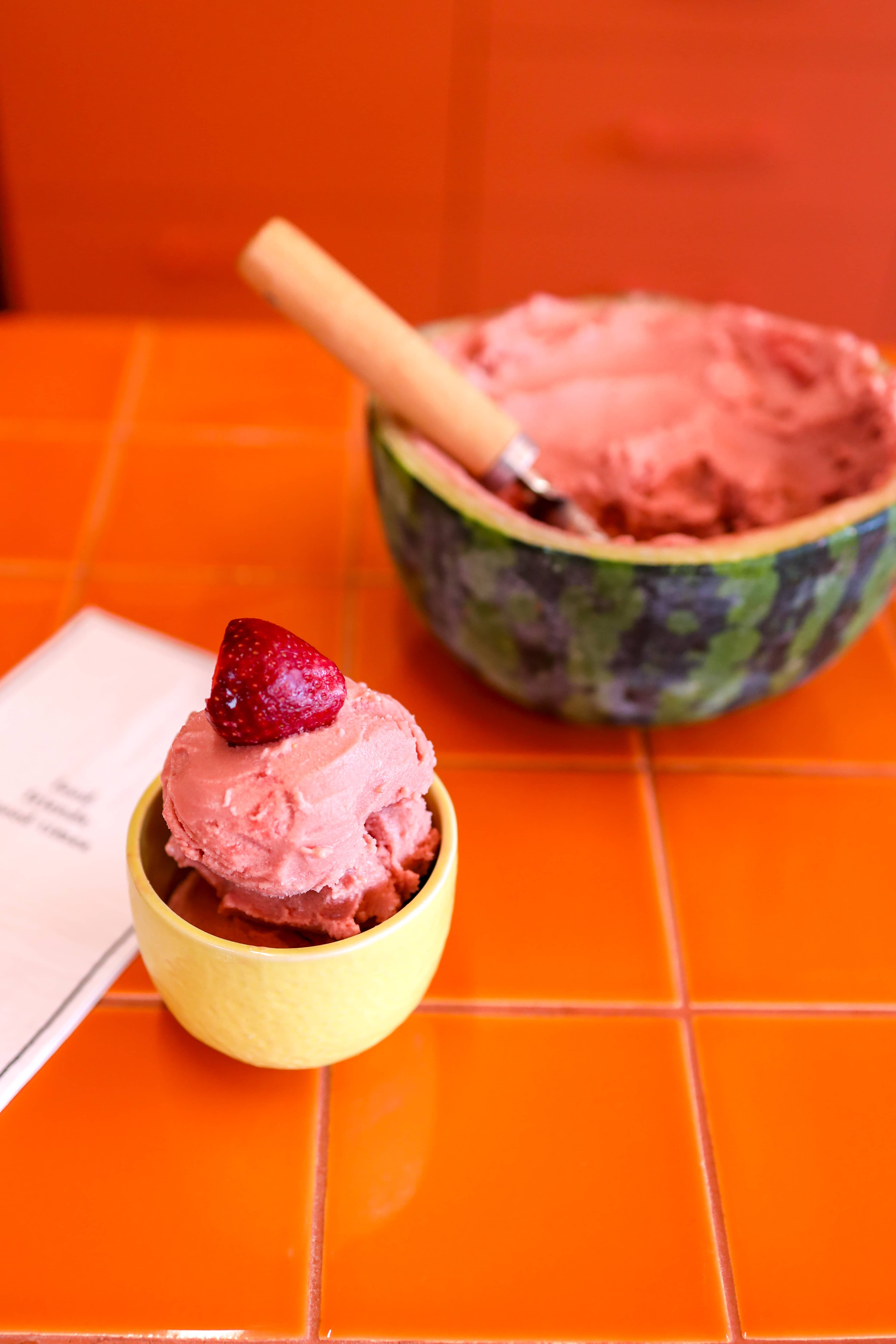 Watermelon Strawberry Sorbet